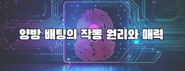 양방 배팅의 작동 원리와 매력