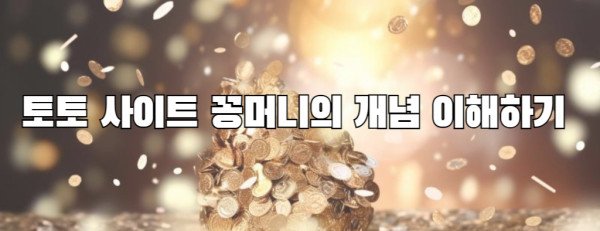 토토 사이트 꽁머니의 개념 이해하기