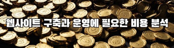 웹사이트 구축과 운영에 필요한 비용 분석