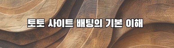 토토 사이트 배팅의 기본 이해